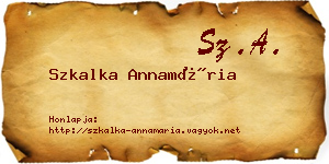 Szkalka Annamária névjegykártya